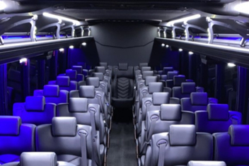 Whittier Charter Bus Interior
