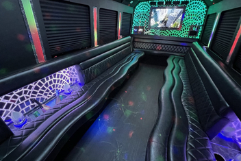 Whittier Limo Bus Interior